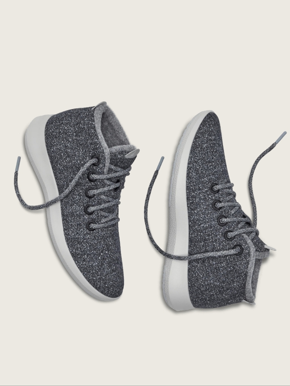 allbirds Gray Merino Wool Runner-up High-top Shoe Comfy Cozy
